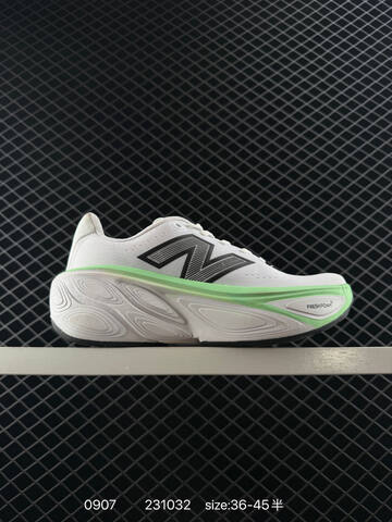 New Balance Fresh Foam X More V5 Black Off White Silver EU 36-45 Running Shoe - Unisex (BS-82862)