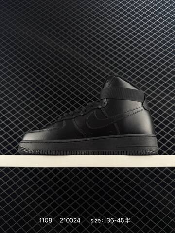 Nike Air Force 1 High Triple Black EU 36-45 Lifestyle - Unisex (BS-74301)