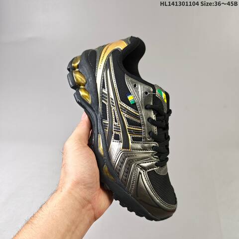 ASICS GEL-KAYANO 14 Black Silver Cream EU 36-45 Running Shoe Running Sneakers Unisex BS-69325