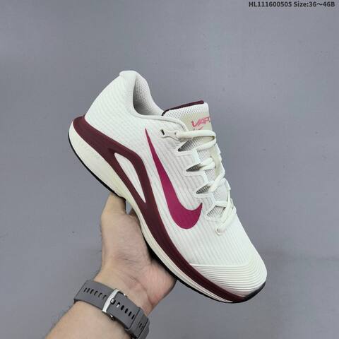 Nike Zoom Vapor 12 HC PRM Sail Dark Red Pink EU 36-46 Tennis Shoe - Unisex BS-60495