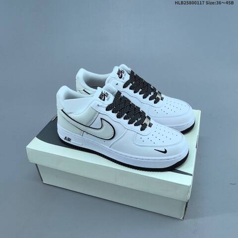 Nike Air Force 1 07 LV8 DM6688 Off White Black EU 36-45 Sneaker - Unisex BS-61936