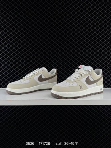 Nike Air Force 1 Low Beige Brown White Grey EU 36-45 Skate - Unisex (BS-71192)