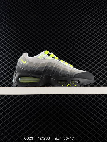 Nike Air Max 95 SP Grey Black Neon Yellow White EU 36-47 Running Shoe - Unisex (BS-70628)