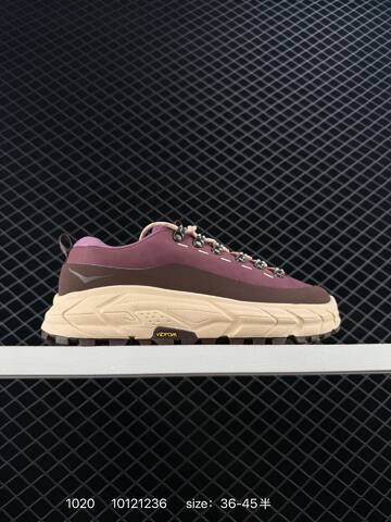 HOKA ONE ONE Tor Summit Purple Brown Beige Dark Brown EU 36-45 Trail Shoe Trail Running Sneakers - Unisex (BS-86417)