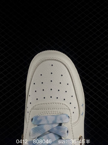 Nike Air Force 1 FV3654-311 Sail White With Light Blue Accents Gold Mini Swoosh Details EU 36-45 Lifestyle - Unisex (BS-72157)