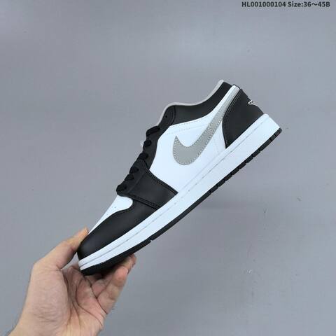 Jordan Air Jordan 1 Low Black White Gray EU 36-45 Lifestyle - Unisex (BS-67120)