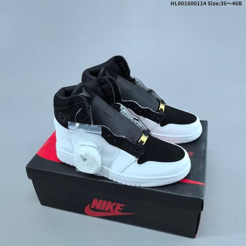 Jordan Air Jordan 1 Retro High Black White 36 46 Basketball - Unisex (BS-66978)