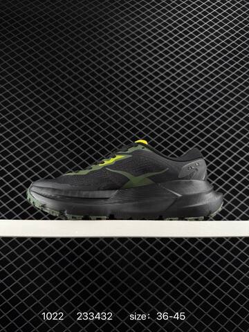 HOKA ONE ONE Mafate X Black Olive Green Neon Yellow EU 36-45 Trail Shoe Trail Running Sneakers - Unisex (BS-86415)