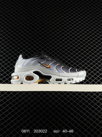 Nike Air Max Plus White Silver Navy Black EU 40-46 Running - Men's (BS-70843)