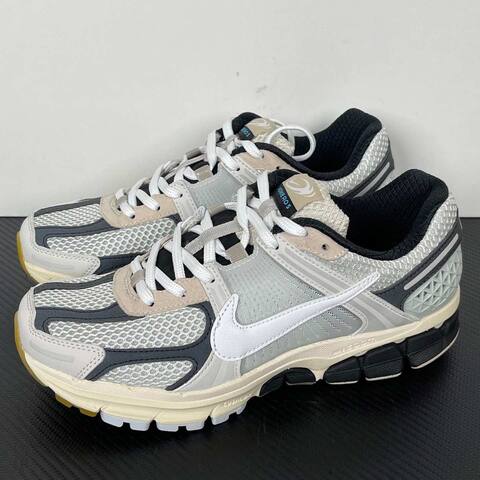 Nike Zoom Vomero 5 Silver White Black With Cream And Yellow Accents Running (BS-86995)