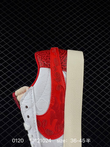 Nike Blazer Low 77 Jumbo White Red 36-45 5 Lifestyle - Unisex (BS-73058)