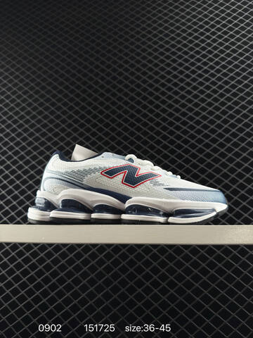 New Balance 2000 White Grey Black Blue EU 36-45 Sneaker - Unisex (BS-82878)
