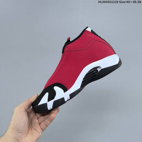 Jordan Air Jordan 14 Retro Gym Red Black White 40 48 5 Basketball - Men's (BS-67211)