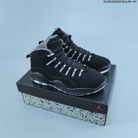 Jordan Air Jordan 10 Retro Black White Grey EU 40-47 Basketball - Men's (BS-67042)