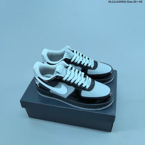 Nike Air Force 1 Low Dark Blue Grey White Orange EU 36-45 Sneaker - Unisex BS-60978