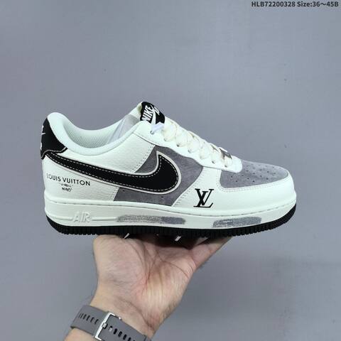Nike Air Force 1 07 LV8 Off White Dark Grey Black EU 36-45 Sneaker - Unisex BS-61078