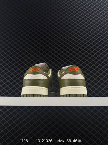 Nike Dunk Low SB Olive Green Cream Orange 36-46 Skate - Unisex (BS-73994)