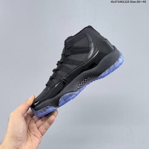 Jordan Air Jordan 11 Retro High Black Blue 36 45 Basketball - Unisex (BS-67275)