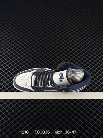 Jordan Air Jordan 1 High White Navy Silver EU 36-47 Basketball Shoe - Unisex BS-80050
