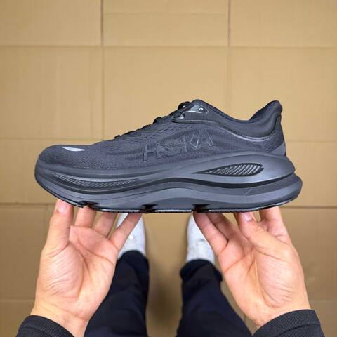 HOKA Bondi 9 Triple Black White Running Shoe Running Sneakers (BS-86914)
