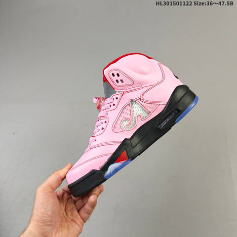 Jordan Air Jordan 5 x Awake NY Pink Red Grey Black EU 36-47 5 Basketball - Unisex (BS-63285)