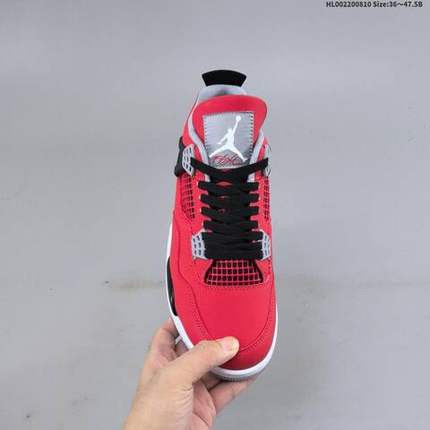 Jordan Air Jordan 4 Retro Toro Bravo Red Black White EU 36 47 5 Basketball - Unisex (BS-65777)