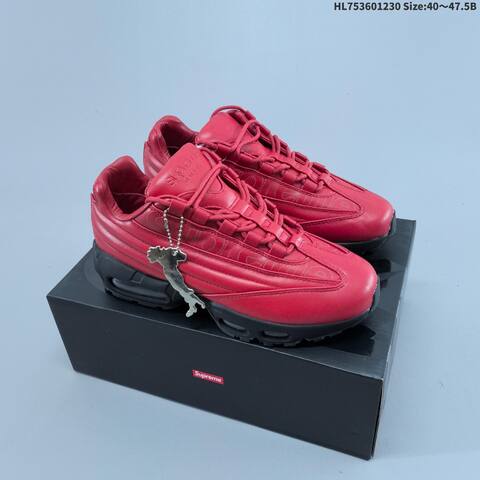 Nike Air Max 95 Lux Supreme Black Red EU 40-47 5 Sneaker - Men s BS-62331