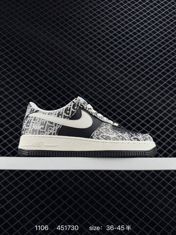 Nike Air Force 1 07 Low Various Colorways With BAPE Louis Vuitton-style Prints Gray Cream Blue Gray Brown Cream Black White 36-45 5 Lifestyle - Unisex (BS-74337)