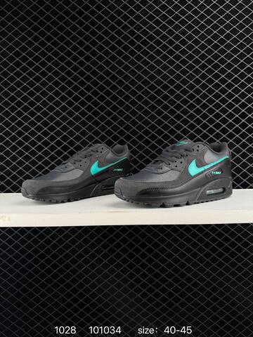 Nike Air Max 90 Black Dark Grey Turquoise EU 40-45 Lifestyle - Men s BS-74512