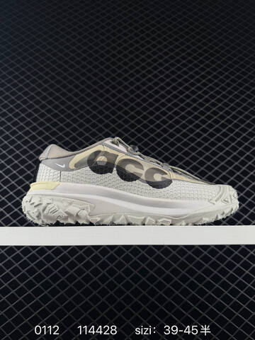 Nike ACG Mountain Fly 2 Low GTX Grey Black White With Orange Laces 39-45 Trail - Unisex (BS-73178)