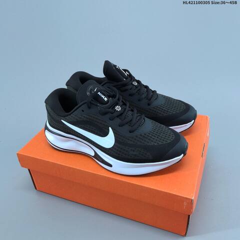 Nike Journey Run 2 White Black Pink Orange EU 36-45 Running Shoe - Unisex BS-61473