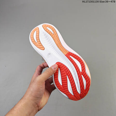 Asics Gel-Nimbus 27 Grey Black Orange Red White EU 36-47 Running Shoe Running Sneakers - Unisex (BS-69204)