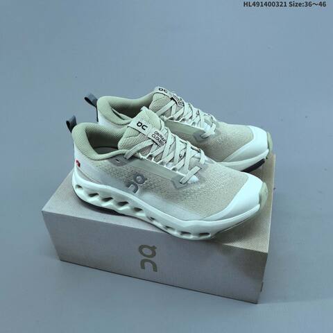 On Cloudsurfer Trail 2 Cream Off White Gray EU 36-46 Trail Shoe Trail Running Sneakers - Unisex (BS-69667)