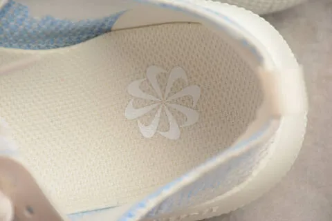 Nike Free Run off white light blue running shoe