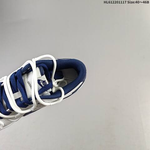Nike Dunk Low White Navy Blue EU 40-46 Skate Shoe - Men s BS-63558