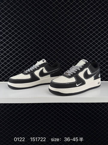Nike Air Force 1 07 Black White EU 36-45 5 Casual - Unisex (BS-73023)