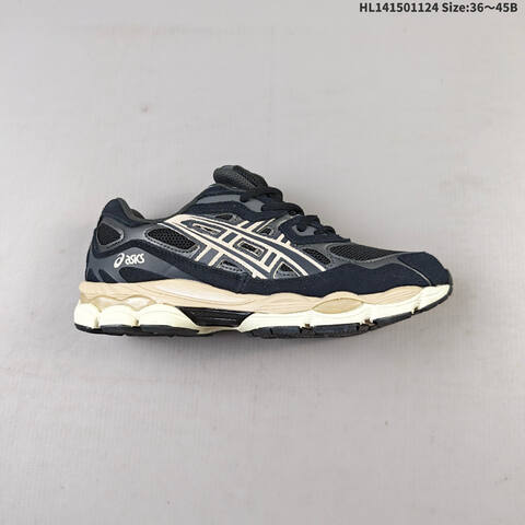 ASICS GEL NYC Black Cream Off White EU 36 45 Running Shoe EU 36-45 Running Sneakers - Unisex (BS-69236)