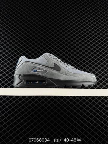 Nike Air Max 90 Grey Black Blue EU 40-46 Lifestyle - Men's (BS-70375)