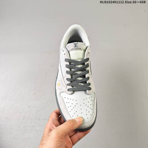 Jordan Air Jordan 1 Low x Travis Scott Light Grey White EU 36-45 Casual - Unisex (BS-63847)