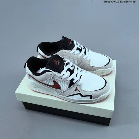 Jordan CMFT Era White Light Grey Burgundy Black EU 36-46 Casual - Unisex (BS-66128)