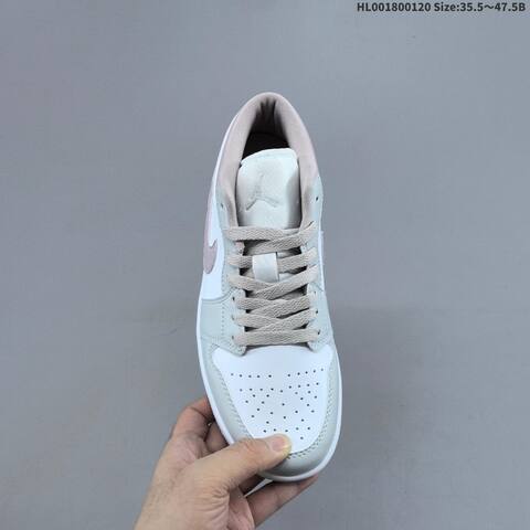 Jordan Air Jordan 1 Low White Gray Pink EU 35 5-47 5 Lifestyle - Unisex (BS-66914)