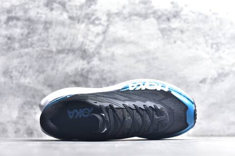 HOKA Mafate X Black White Blue Trail Shoe Trail Running Sneakers