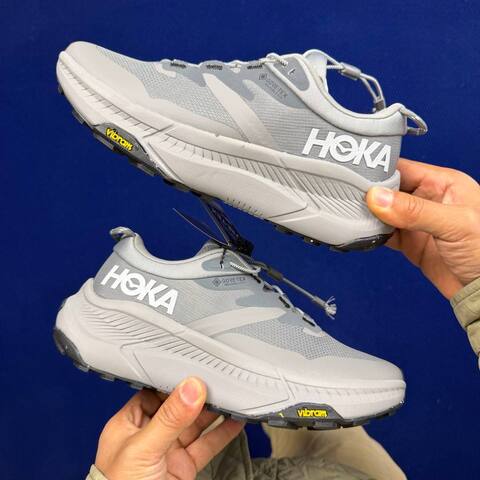 HOKA ONE ONE Transport GTX Off White Light Blue Grey Olive Black Running Shoe Running Sneakers (BS-86833)