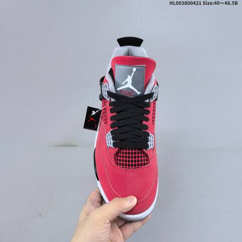 Jordan Air Jordan 4 Retro Toro Bravo Red Black White Grey EU 40-48 5 Basketball - Men's (BS-66104)
