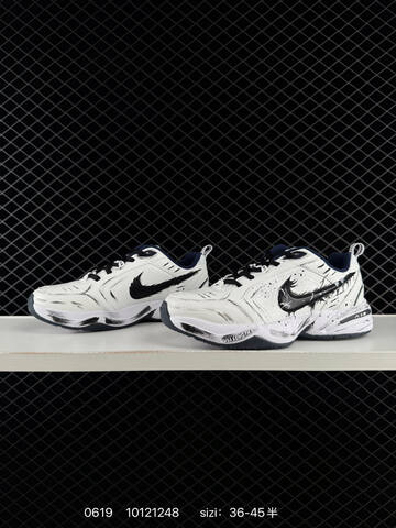 Nike Air Monarch IV White Black Navy EU 36-45 Training Shoe - Unisex (BS-70683)