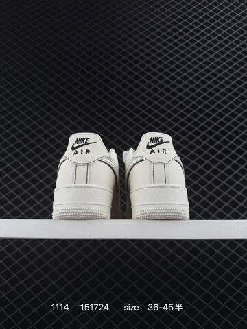 Nike Air Force 1 07 White Black EU 36-45 5 Casual - Unisex BS-74204