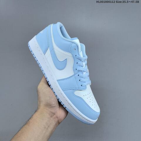Jordan Air Jordan 1 Low Aluminum White 35 5-47 5 Casual - Unisex (BS-66999)