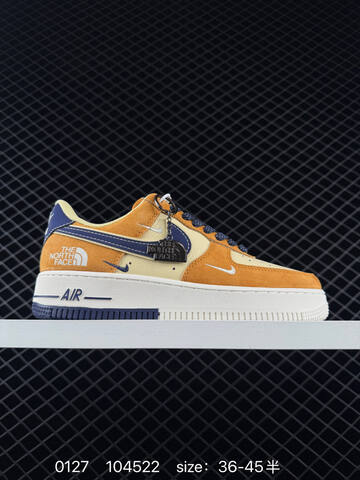 Nike Air Force 1 07 Low x The North Face x CDG Gray Cream Blue Orange Red Colorways EU 36-45 Lifestyle - Unisex (BS-72931)