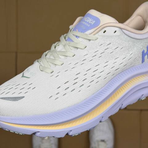 HOKA Kawana White Light Purple Pale Yellow Running Shoe Running Sneakers (BS-86926)