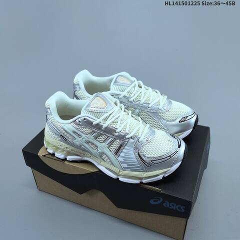 ASICS Gel-Kayano 12 Black Silver EU 36-45 Running Shoe Running Sneakers - Unisex (BS-69129)